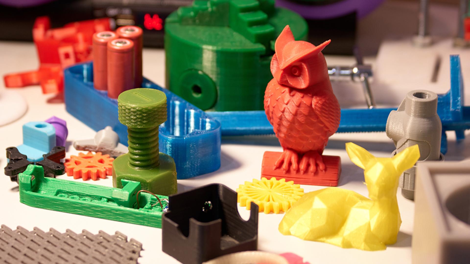 Assortment of 3D prints