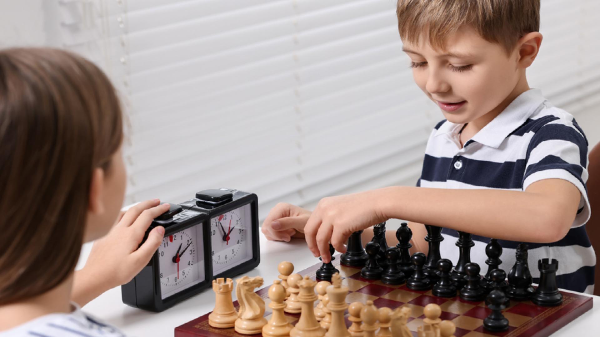 Children playing chess