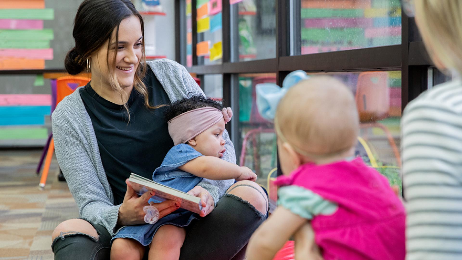Parents and kids in program
